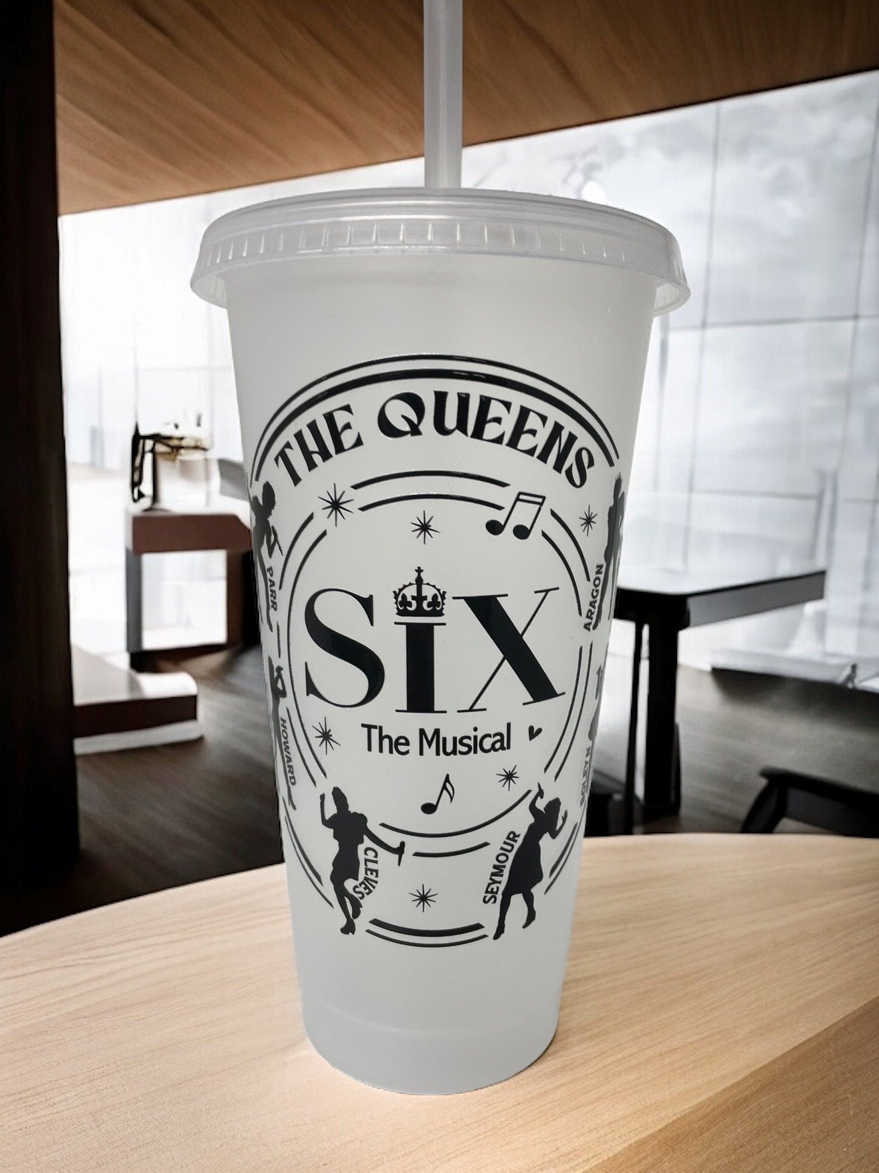 SIX the musical Cold Cup - Personalised, Starbucks style, Coldcup, SIX QUEENS WestEnd the queens