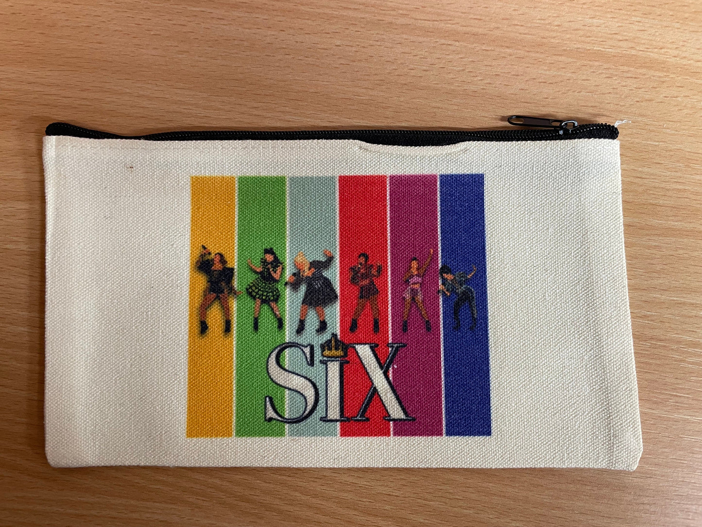 SIX the musical case | Makeup bag| toiletry bag| pencil case| cosmetics pouch