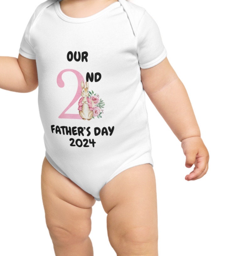 Our second Father’s Day Peter rabbit babygrow pink or blue