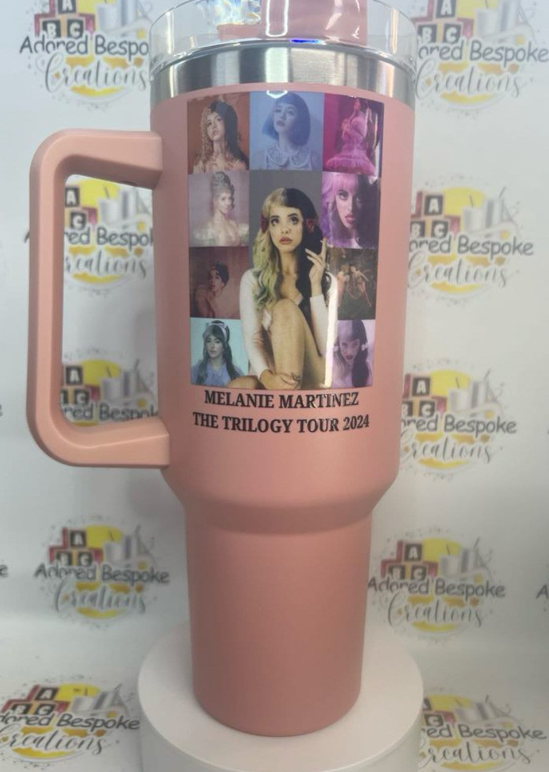 Melanie Martinez 40oz Stanley dupe with handle