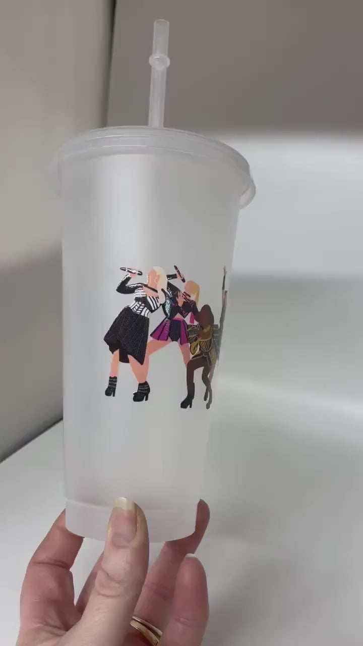 SIX  the musical Cold Cup - Personalised, Starbucks style, Coldcup, SIX QUEENS WestEnd the queens